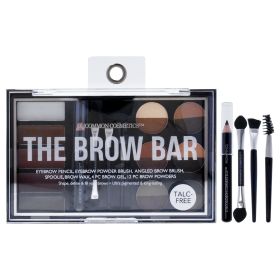 The Brow Bar by Uncommon Cosmetics for Women - Eyebrow Pencil, Eyebrow Powder Brush, Brow Angled Brush, Spoolie, 0.05oz Eyebrow Wax, 0.2oz Brow G
