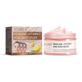 EELHOE Squalane Vc Rose Moisturizing Cream, Anti Dull Moisturizing Firming Brightening Face Cream