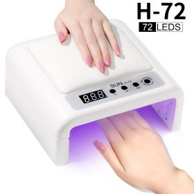 UV Led Nail Lamp For Gel Nail Polish Press On Nails Curing,  Large UV Nail Light Curing Nail Dryer With Nail Arm Rest For Nail Art Nail Technicia (Option: White)