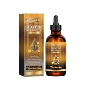 EELHOE Biotin Hair Treatment Oil Deeply Moisturizing Scalp Massage Treatment Thick And Smooth Hair Care Oil (Option: 1Pcs)