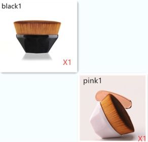 Foundation Brush BB Cream Makeup Brushes Loose Powder Brush Flat Kit (Option: Pink1X1 Black1X1)