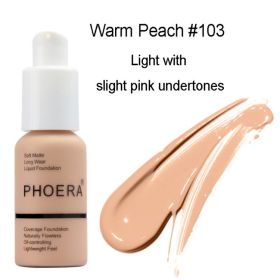 Explosive Press Type Oil Control Natural Color Matte Concealer Foundation Cream (Option: 103)