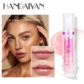 PLUMP POUT Lip Plumping Booster Gloss High Shine for Plumper Looking Lips Extreme Shine Crystal Volume Lip Oil Cosmetics Makeups (Color: 03)