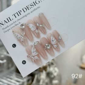 Handmade Wear Armor Fairy Light Luxury Three-dimensional (Option: Pink Prolate Ellipse-S)